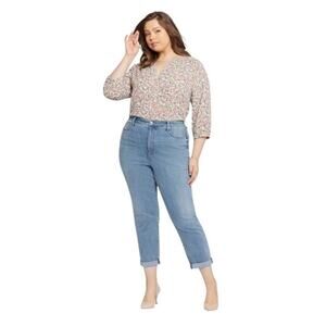 NYDJ Margo Girlfriend Kingston Light Wash Jeans Women's Size 20W Petite NWT